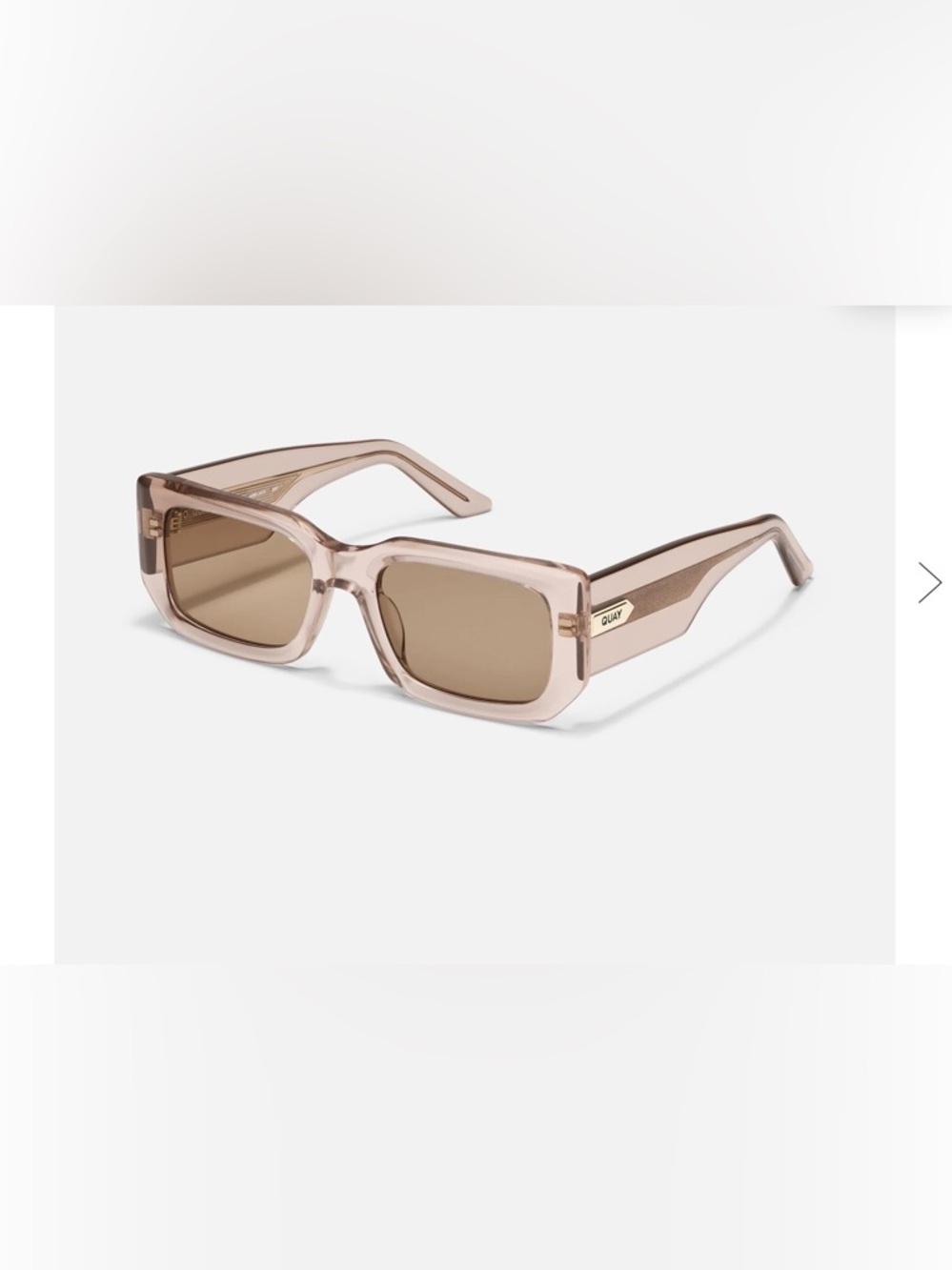 Quay Australia Tell Me More Sunglasses with Doe Fram and Brown Lenses - Picture 2 of 6